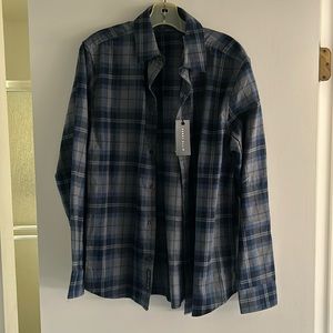 Perry Ellis new flannel blue